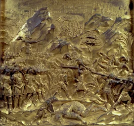 The Story of David and Goliath, One of Ten Relief Panels from the Gates of Paradise (East Doors), 1425-52