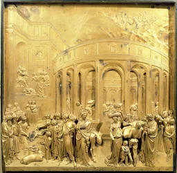 The Story of Joseph, original panel from the East Doors of the Baptistery (post restoration)