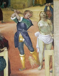 Martyrdom of St Barbara (detail)