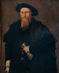 Portrait of a Gentleman with Gloves, 1543, 1930