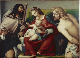 The Virgin and Child with St Roch and St Sebastian