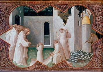 Altarpiece of the Coronation of the Virgin: Saint Benedict of Nursie Resurrecting a Monk