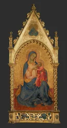 Madonna and Child, with God-Father in the Medallion on Top