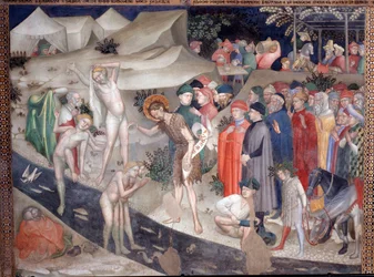 Saint John the Baptist Baptizing the Neophytes on the Jordan River Bank