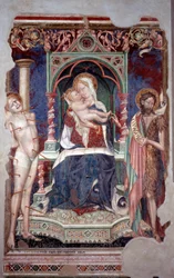 Virgin with Child Surrounded by St. Sebastian and St. John the Baptist