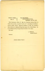 General Orders, No. 11, War Department, Adjutant General