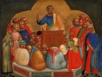 Apostle Peter Preaching Predella Panel