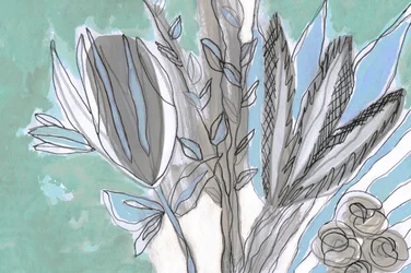 Abstract Floral Sketch