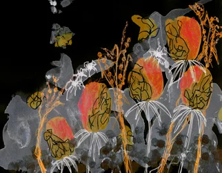 Dark Gold Blooms