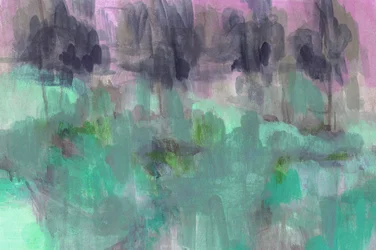 Dreamy Teal Forest