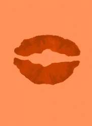 Passionate Orange Lips