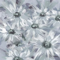 Soft Blue Daisies