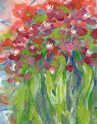 Vibrant Floral Abstract