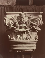 Ornamental Sculpture from the Paris Opera House (Column Fragment), 1865/1874 (photo)