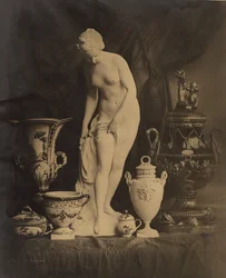Still Life with Statuette and Vases