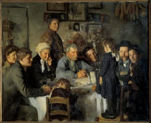 The Golden Wedding Family Meal of Peasants