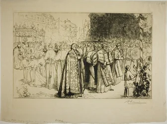 Re-entry of the Procession into Nantes Cathedral