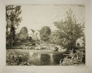 The Old Footbridge, Banks of the Petit Morin