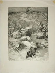 Winter: Cuvier-Châtillon Cliff