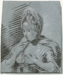 Young Mother Feeding Her Child with a Bottle