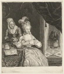 Young Woman Reading a Letter