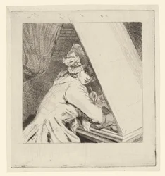 Portrait of Marie-Lambertine Coclers, with Leaf Ornament