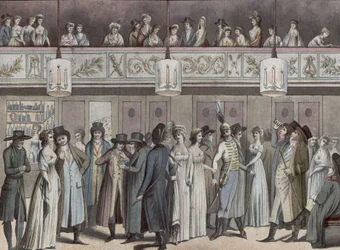 Foyer of the Montansier Theatre at the Palais-Royal. Collection of Hippolyte Destailleur (1822-1893)