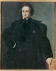 Poet Victor Hugo as a Young Man