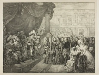 Reception by the Directory, plate 29 from The Political and Military Life of Napoleon