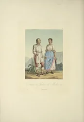 Costumes of the Mechoacan Indians, illustration from 