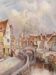 A View of Amiens, with the Cathedral in the distance