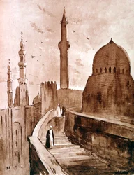 The Citadel at sunrise, Cairo, Egypt