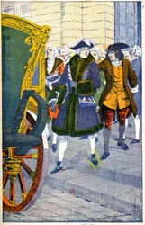 Damiens waiting for the life of Louis XV
