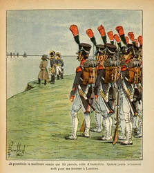 The Great Army in Boulogne, The Emperor Napoleon contemplates the England he wants to invade