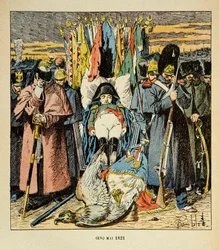 Allegory, The Army pays homage to the Emperor after his death