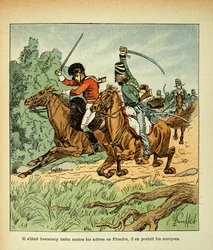 Combat Between French and English Horsemen