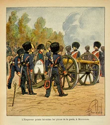 Emperor Napoleon Points the Guns of the Guard at the Battle of Montereau