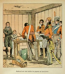 Hudson Lowe makes the papers of Las Cases searched