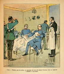 The Eastern Army of Eugene Sergeant, Illustrated by Louis Bombled: General Werder Breaking Dishes at the Hotel de la Cloche
