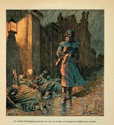 The Army of the Loire: Colonel De Bourgoing Travels the Streets of Cerdon or Sleeps His Soldiers in the Rain During the Retreat of the Army
