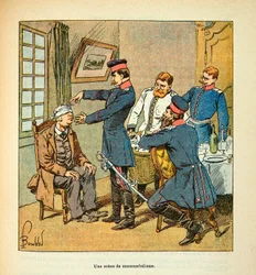 The Army of the Loire by Eugene Sergent, Illustrated by Louis Bombled: A Scene of Somnambulism, Private Collection