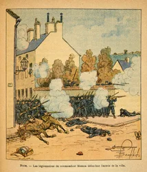 Battle of Nights Saint Georges, the Legionaries of Commander Mouton defend the entrance of the city (The Eastern Armee)