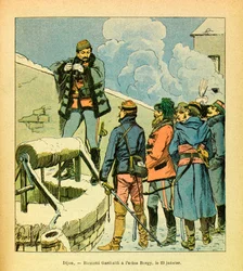 Dijon, Ricciotti Garibaldi at the Bargy factory on January 23
