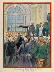 The Grand Journees of the Hotel de Ville de Paris by A. Mercier, illustrated by Louis Bombled: On July 15