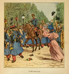 The War in Madagascar: The 200th line leaves Lyon for Madagascar in 1895