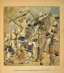 The War in Madagascar: Battle of Tsinainondry, the Foreign Legion at the Assault of the Hovas Batteries in 1895