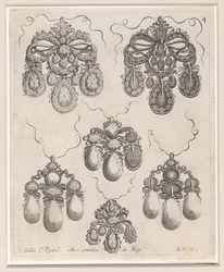 Design for Pendants, Plate 4 from 