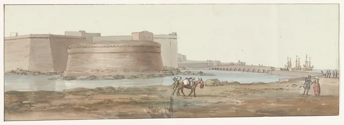 View of Gallipoli (Voyage en Italie, en Sicile et à Malte - 1778)