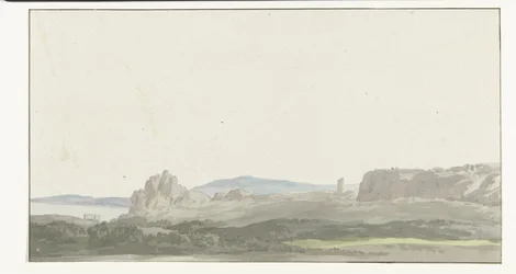 View of a Rock by the Gulf of Taranto Near Gallipoli (Voyage en Italie, en Sicile et à Malte - 1778)