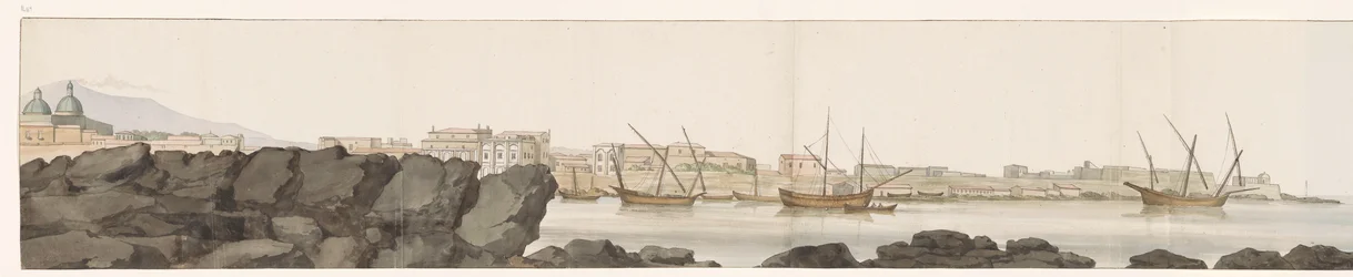 View of the Port of Catania (Voyage en Italie, en Sicile et à Malte - 1778)